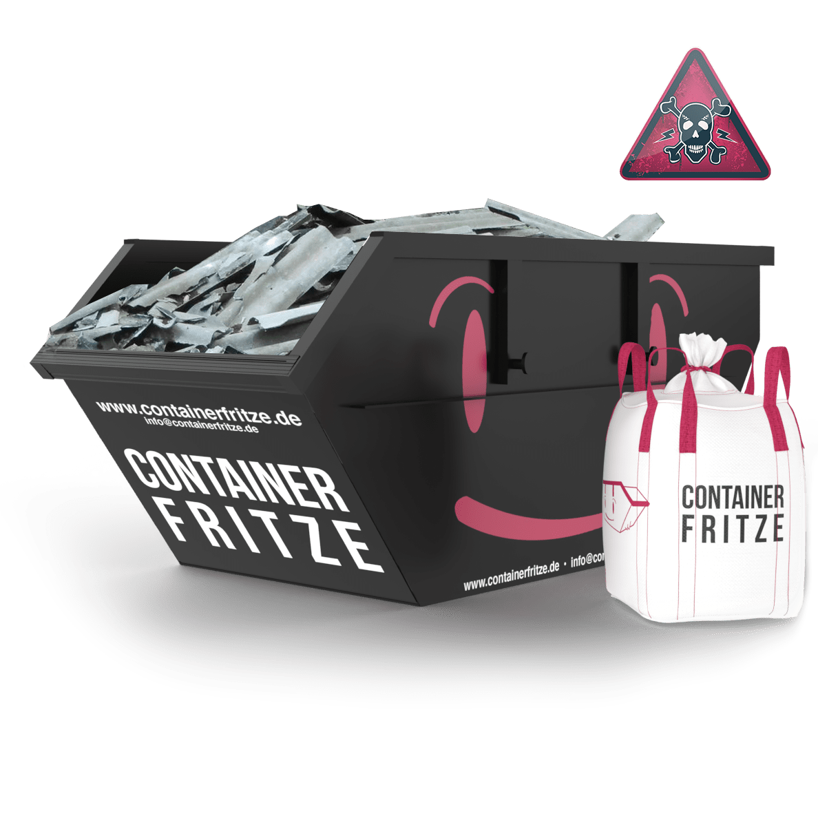 Asbestplatten Container