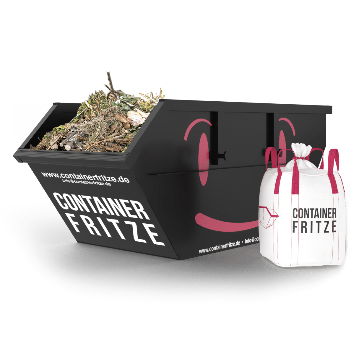 Gartenabfall gemischt Container