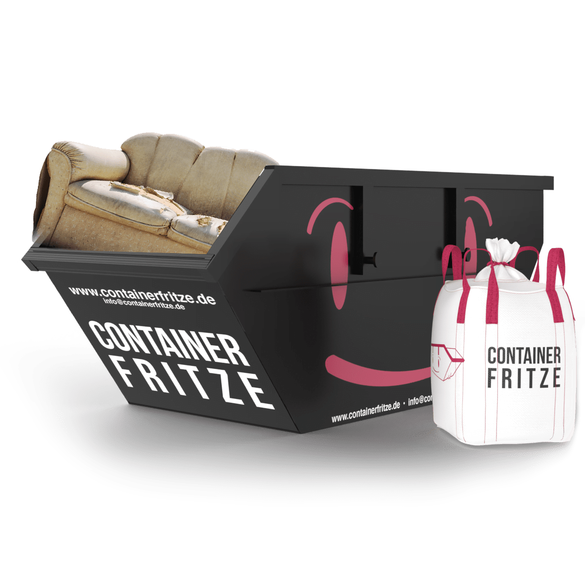 Sperrmüll gemischt Container