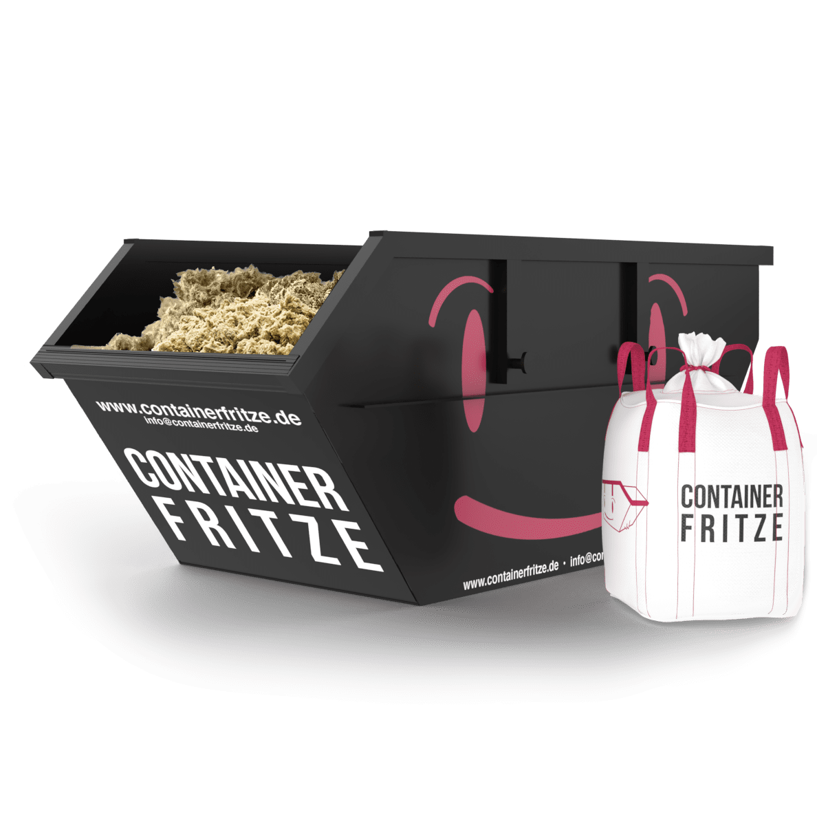 KMF Mineralwolle Dämmwolle Container